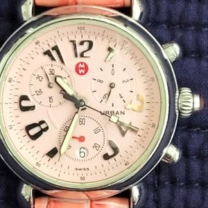 Pink Michele Watch.  Battery operated.